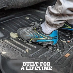 Ford Ranger Floor Liners - Rear - Husky Liners - X-Act Contour - Black - `24-`27